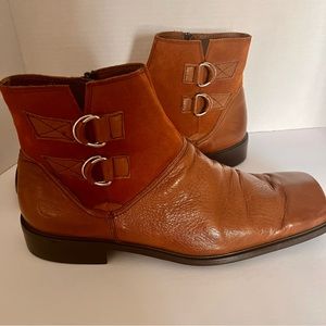 Fratelli Rossetti Men’s Size 12 Cognac brown Leather Chukka Ankle Boots NWOT NEW